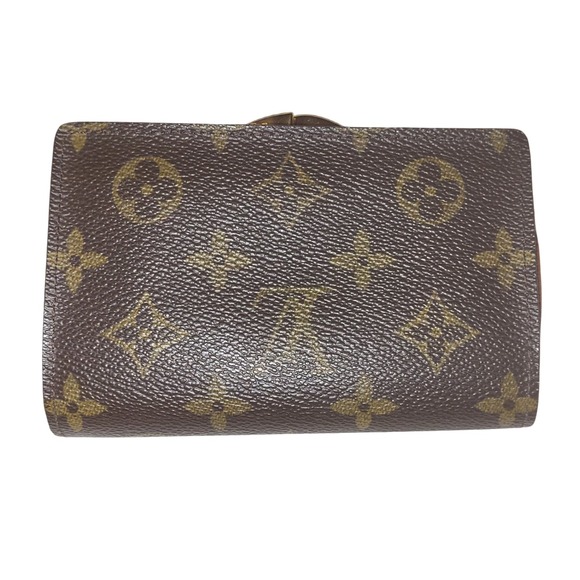 Louis Vuitton Authentic VTG Brown Monogram French Kisslock Wallet - Picture 2 of 13